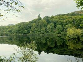 A view of the North Wales Countryside near Llyn Mawr in Snowdonia photo