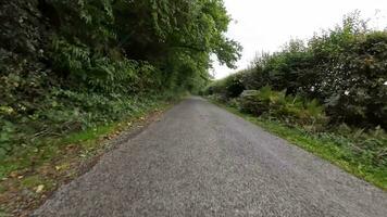 Herbst Fahrt durch still Landschaft Straßen video