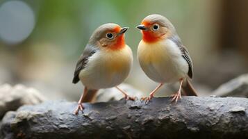 photo of heart-melting two X-ray Tetras with an emphasis on expression of love. Generative AI