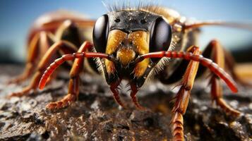 photo of heart-melting two Wasps with an emphasis on expression of love. Generative AI
