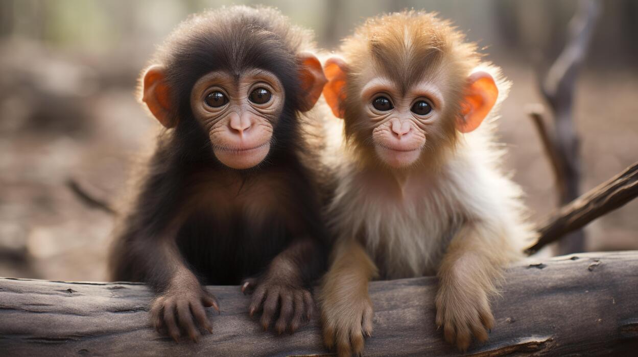 Two Monkeys Stock Photos, Images and Backgrounds for Free Download