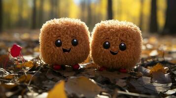 photo of heart-melting two Ibexs with an emphasis on expression of love. Generative AI
