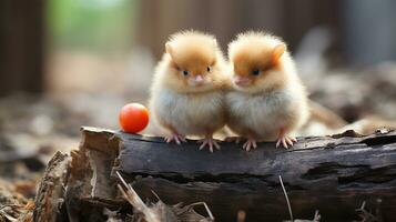 photo of heart-melting two Geese with an emphasis on expression of love. Generative AI