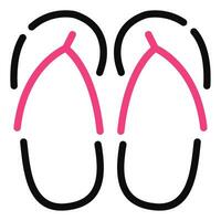 Flip Flops Icon illustration, for uiux, web, app, infographic, etc vector