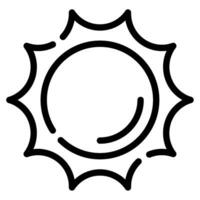 Sun Icon illustration, for uiux, web, app, infographic, etc vector