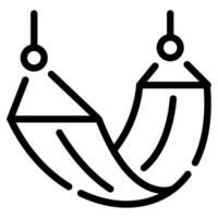 Hammock Icon illustration, for uiux, web, app, infographic, etc vector