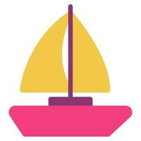 Sailboat Icon illustration, for uiux, web, app, infographic, etc vector