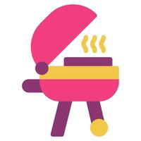 barbacoa icono ilustración, para uiux, web, aplicación, infografía, etc vector