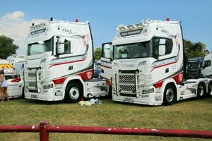 Whitchurch in the UK in JUne 2023. A view of a Truck at a Truck Show in Whitchurch Shropshire photo