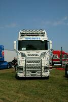 Whitchurch in the UK in JUne 2023. A view of a Truck at a Truck Show in Whitchurch Shropshire photo