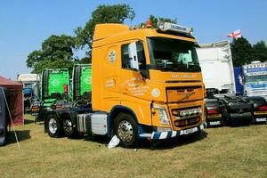 Whitchurch in the UK in JUne 2023. A view of a Truck at a Truck Show in Whitchurch Shropshire photo