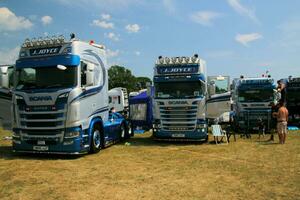 Whitchurch in the UK in JUne 2023. A view of a Truck at a Truck Show in Whitchurch Shropshire photo