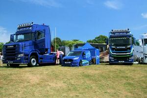 Whitchurch in the UK in JUne 2023. A view of a Truck at a Truck Show in Whitchurch Shropshire photo