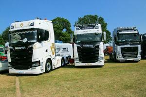 Whitchurch in the UK in JUne 2023. A view of a Truck at a Truck Show in Whitchurch Shropshire photo