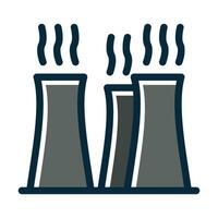 Chimneys Vector Thick Line Filled Dark Colors Icons For Personal And Commercial Use.