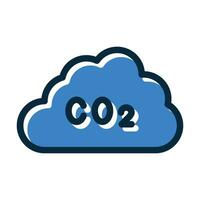 Co2 Vector Thick Line Filled Dark Colors Icons For Personal And Commercial Use.