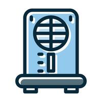 Dehumidifier Vector Thick Line Filled Dark Colors Icons For Personal And Commercial Use.