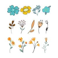 flower icon set in a vector format