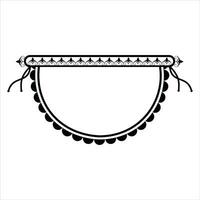 indio Boda clipart negro y blanco gratis vector