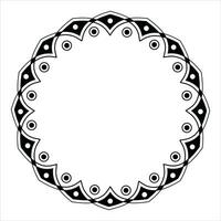 Decorative Round Frame Free Vector