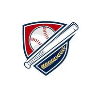 profesional béisbol modelo logo diseño, béisbol logo vector icono