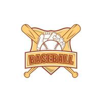 profesional béisbol modelo logo diseño, béisbol logo vector icono