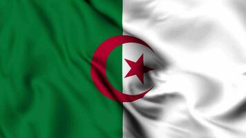 Algerien winken Flagge 4k Animation Video