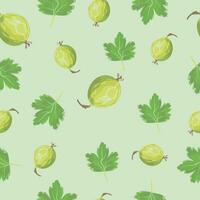 Green Gooseberry Pattern vector