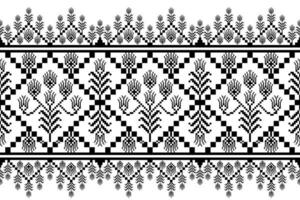 Black and white pixel art background vector