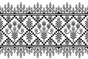 Black and white pixel art background vector