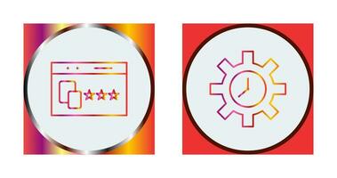 Website Promotion and Time Optimization Icon vector