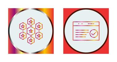 reputaion management and qc passed  Icon vector