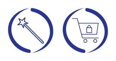 magic and shopping  Icon vector