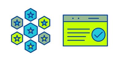 reputaion management and qc passed  Icon vector