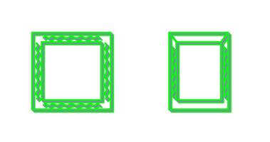 frame and hanging Icon vector