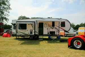 Whitchurch in the UK in JUne 2023. A view of a Truck at a Truck Show in Whitchurch Shropshire photo