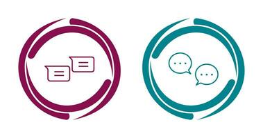 messages and conversation bubbles Icon vector