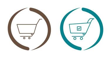 empty cart and confirm order  Icon vector