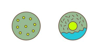 cookie and doughnut Icon vector