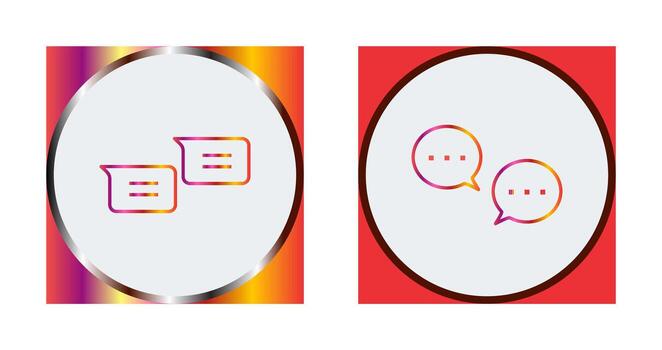 messages and conversation bubbles Icon vector