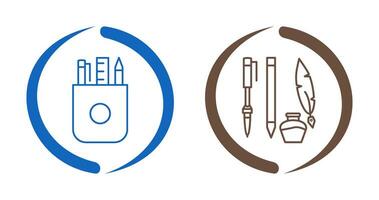 Stationery and Writing Equipment Icon vector