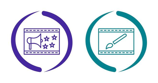 sitio web promoción y sitio web diseño icono vector