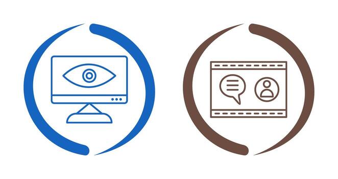 Web Visibility and Web Support  Icon vector
