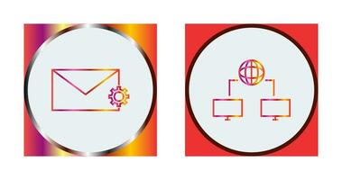message setting and internet connectivity  Icon vector