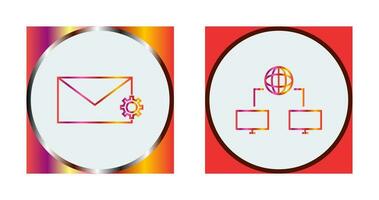 message setting and internet connectivity  Icon vector