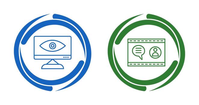 Web Visibility and Web Support  Icon vector