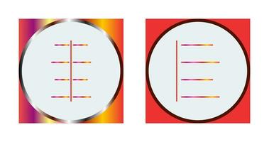 center align and left align  Icon vector