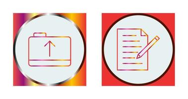 folder and edit document  Icon vector
