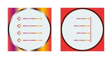 bulleted list and Right align  Icon vector