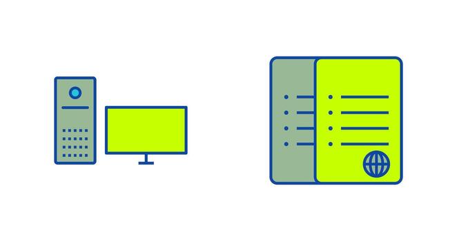 computer and corrupted data  Icon vector
